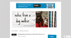 Desktop Screenshot of notesfromadogwalker.com