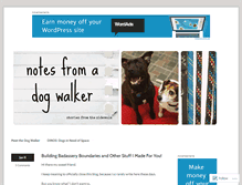Tablet Screenshot of notesfromadogwalker.com